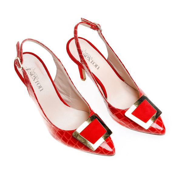 NS14 Nicola Sexton ladies high heel sling back shoe