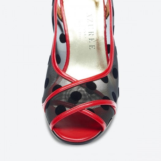 AZ129 Azuree ladies sling back shoe.  Katia