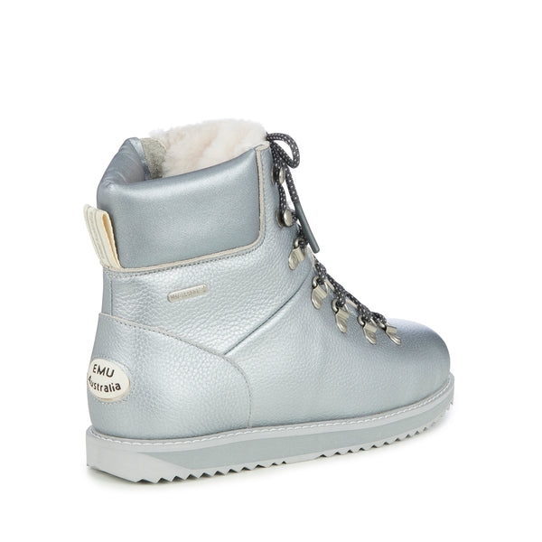 Emu EM39  Silver leather ankle boot