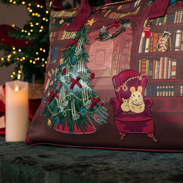 Vendula Christmas Library Bonnie Weekender Bag