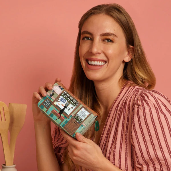Vendula Pie Shop Medium Zip Wallet