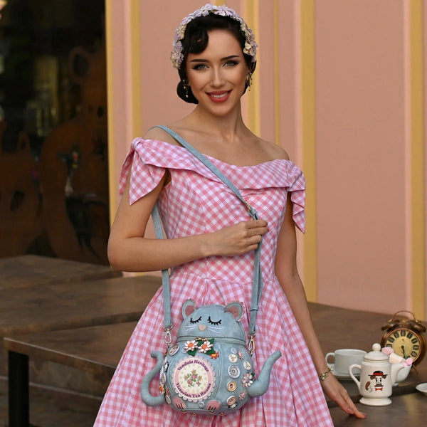 Vendula Heritage Victorian Tea Rooms Kitty Tea Pot bag