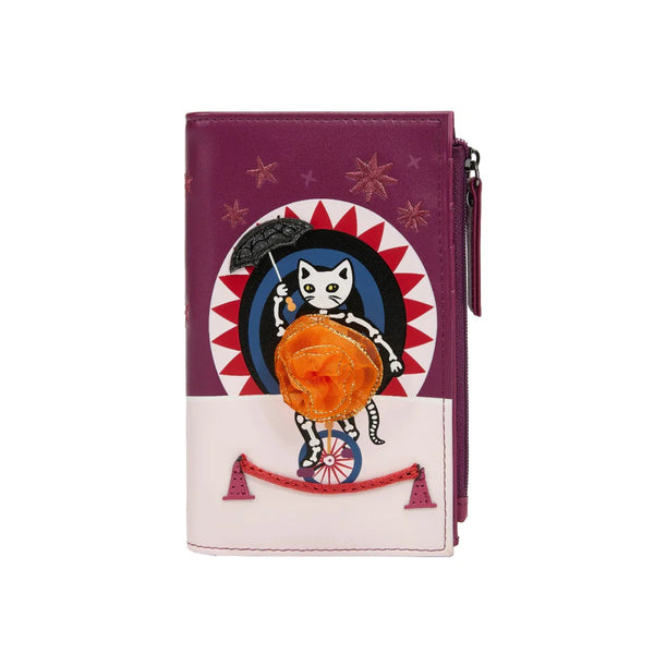 Vendula Skelecat’s Travelling Ghost Circus Compact Folding Wallet