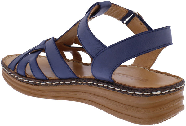 AD191 Adesso soft leather navy sandal