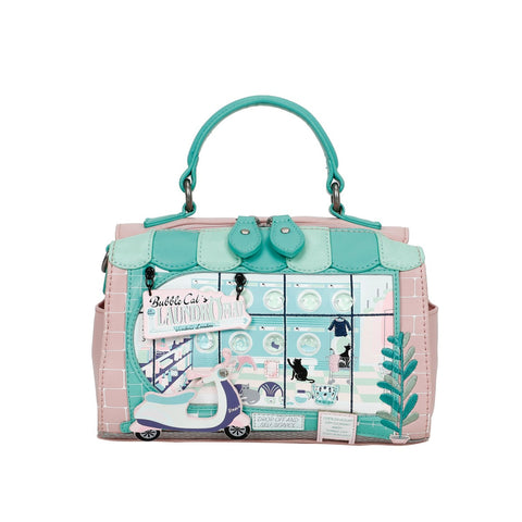 Vendula Bubble Cats Laundromat Hollis Bag