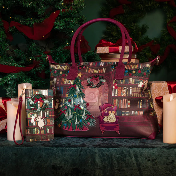 Vendula Christmas Library Bonnie Weekender Bag
