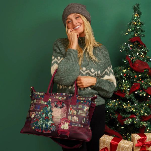 Vendula Christmas Library Bonnie Weekender Bag