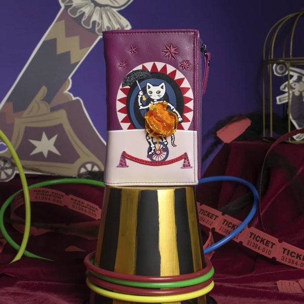 Vendula Skelecat’s Travelling Ghost Circus Compact Folding Wallet
