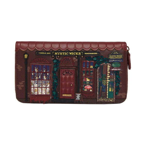 Vendula Mystic Wicks Candle and Wandmakers large zip wallet