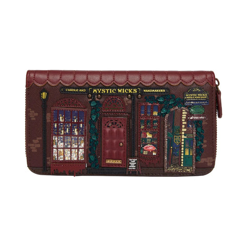 Vendula Mystic Wicks Candle and Wandmakers large zip wallet