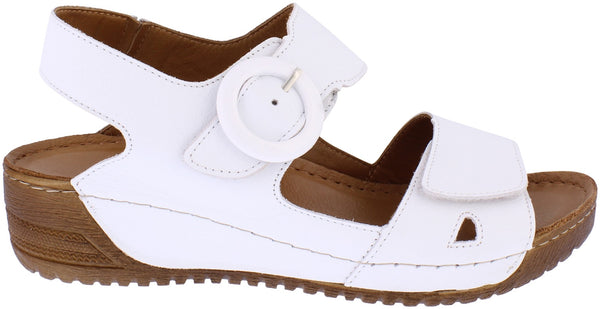 AD187 Adesso Lovely white leather sandal