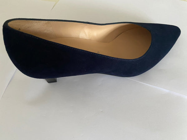 PK09 Peter Kaiser Navy Suede Court shoe