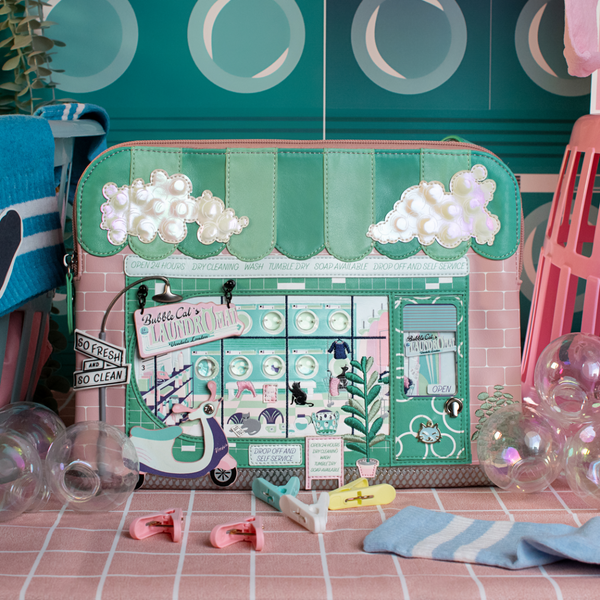 Vendula Bubble Cats  Laundromat Bella Bag
