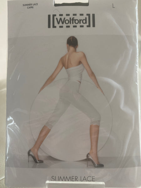 Wolford Summer Lace Capri Black