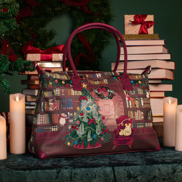 Vendula Christmas Library Bonnie Weekender Bag