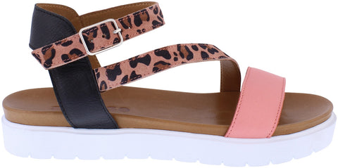 AD175 Adesso Zelda pink leopard sandal