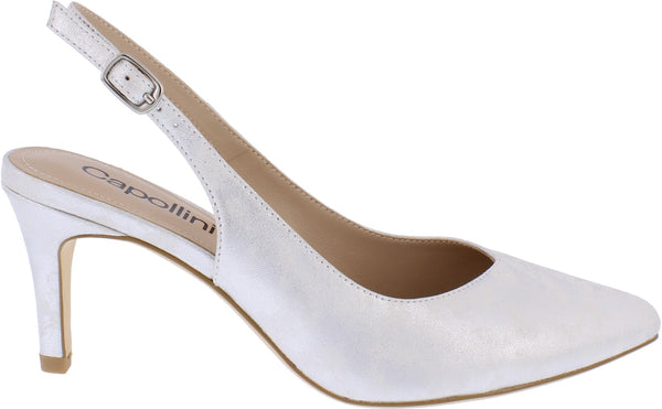 CP51 Capollini Silver court shoe Catherine2