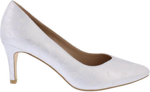 CP57 Capollini Izzy Silver court shoe