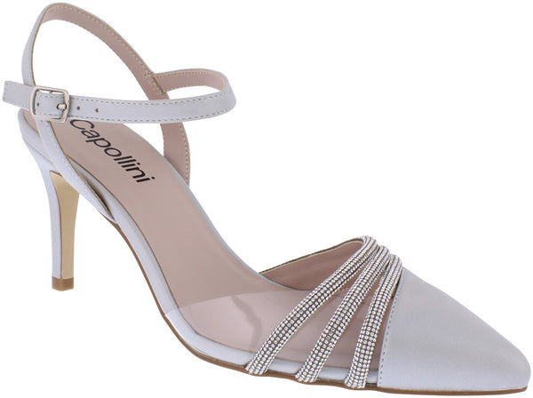 CP59 Capollini Ophelia Dove sling back court shoe