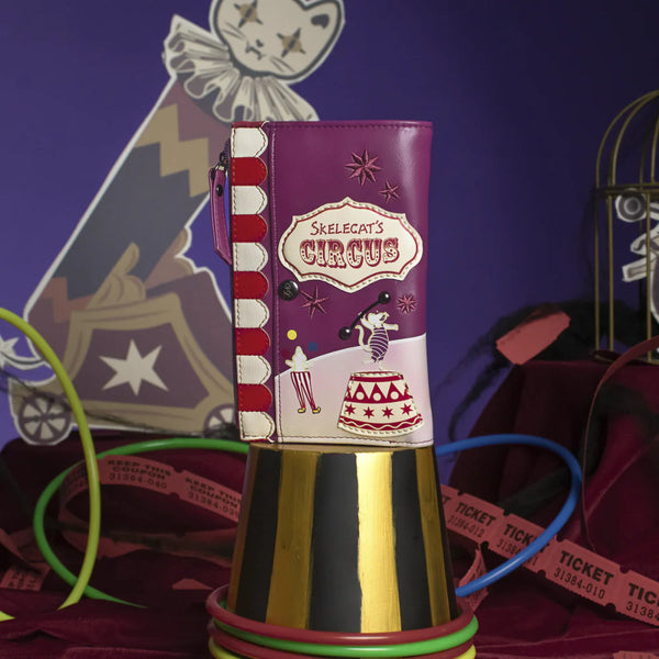 Vendula Skelecat’s Travelling Ghost Circus Compact Folding Wallet