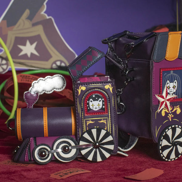 Vendula Skelecat’s Travelling Ghost Circus Train bag