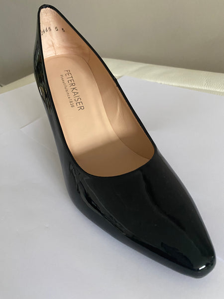 PK08 Peter Kaiser black patent leather shoe