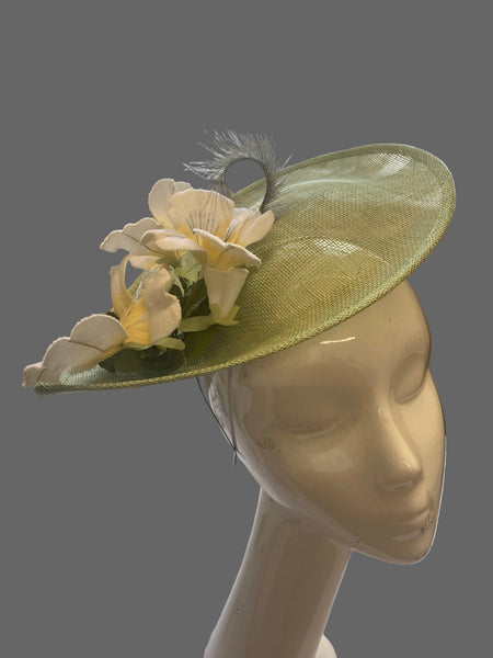 Green fascinator LEF329