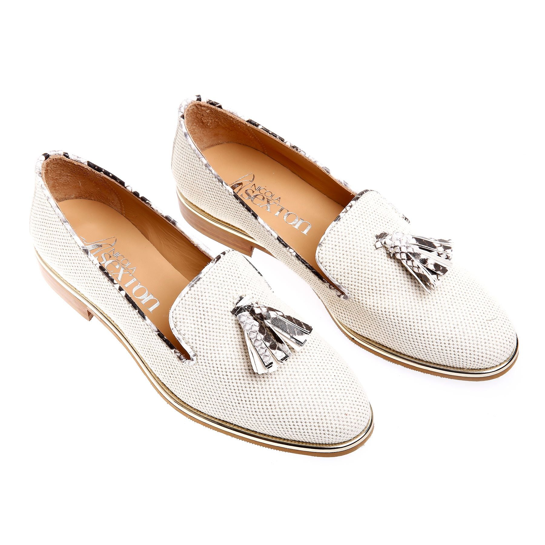 NS10 Nicola Sexton ladies cream loafer