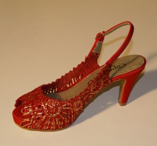 Capollini  Red sling back shoe CP06