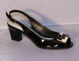 Capollini  ladies patent sling back sandals CP13