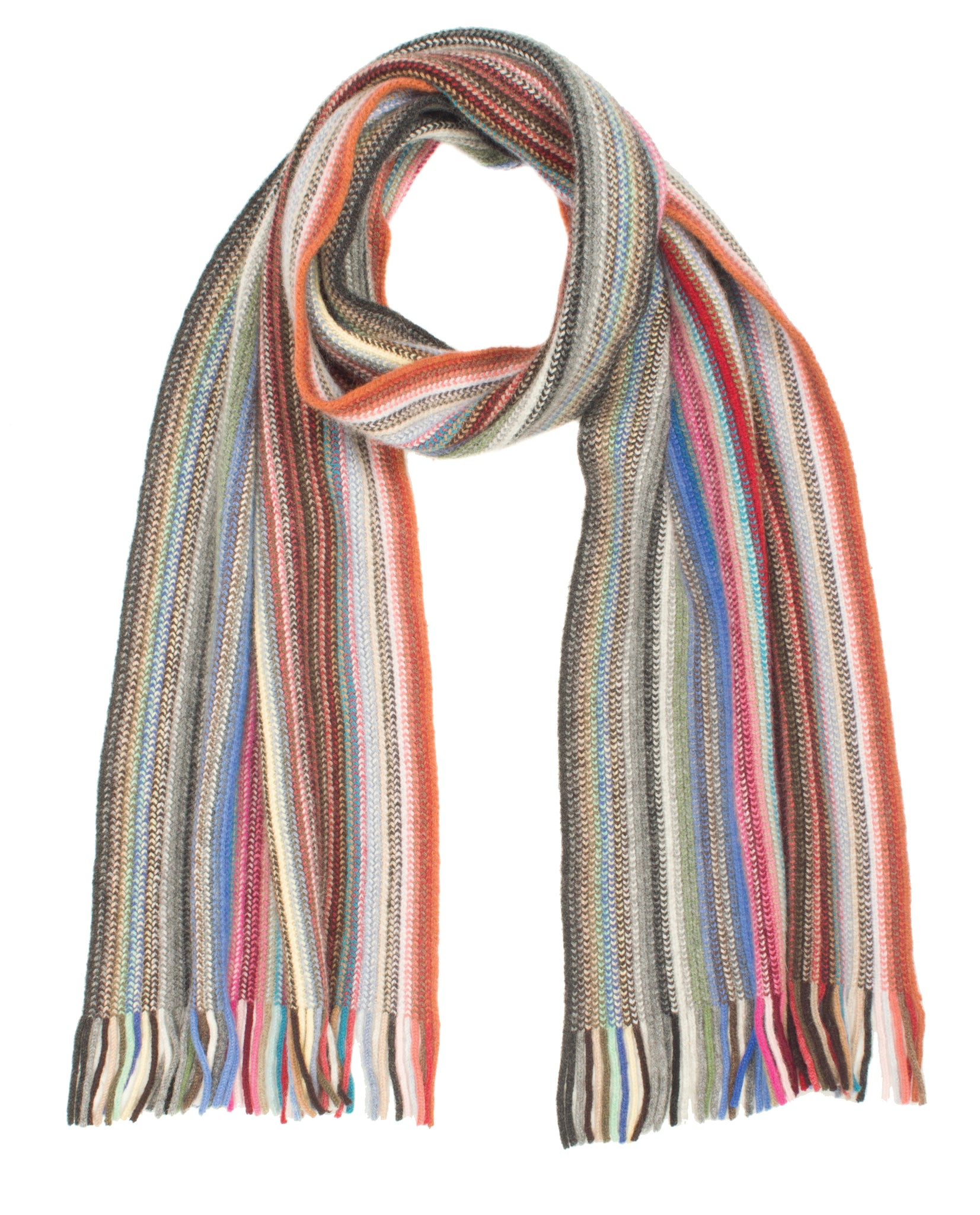 Glen Prince 75% Merino 25% Angora Lamora Warp knit scarf