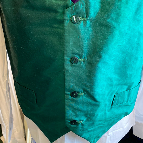 Green Silk waistcoat