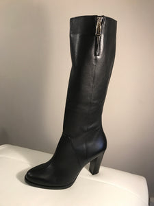 Hogl  black leather knee high boot - H075