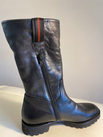 Hogl black leather boot