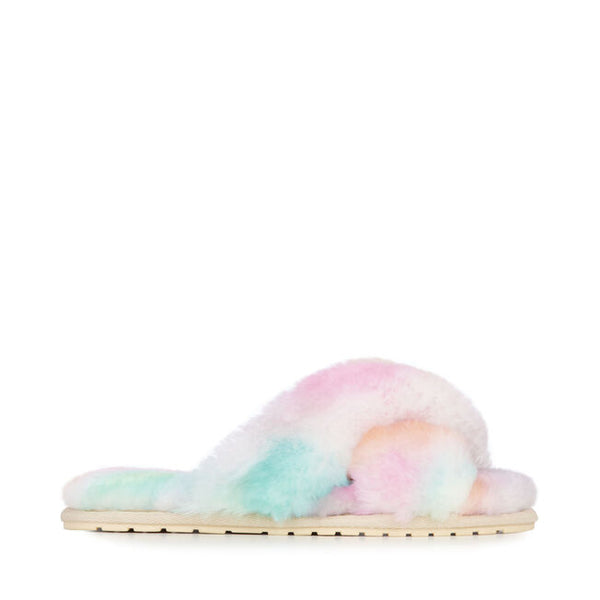 Emu EM30 Mayberry Tie Dye sheepskin slippers Fairy Frost